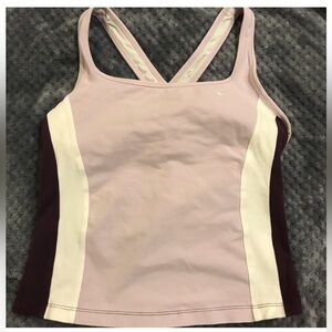 2 Bundle NWT: Nike capri pant, soft touch white/violet SzM,EC purple Nike tank L